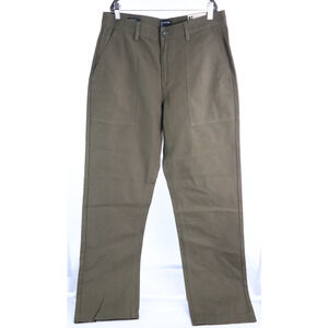 Frank and Oak Men’s NWT’s Joey Fatigue Pant In Green Size 32x32